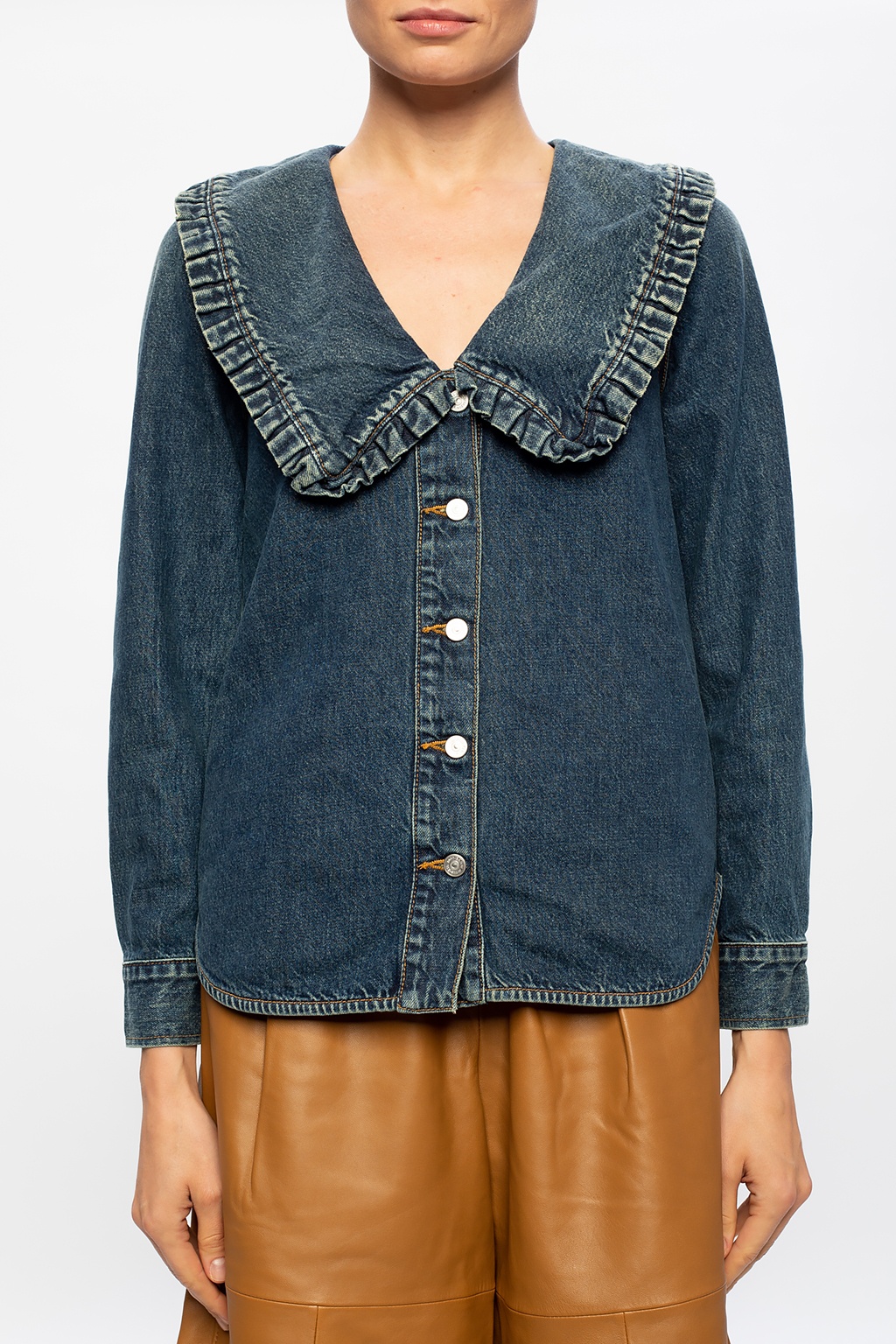 Ganni Denim shirt | Women's Clothing | Vitkac